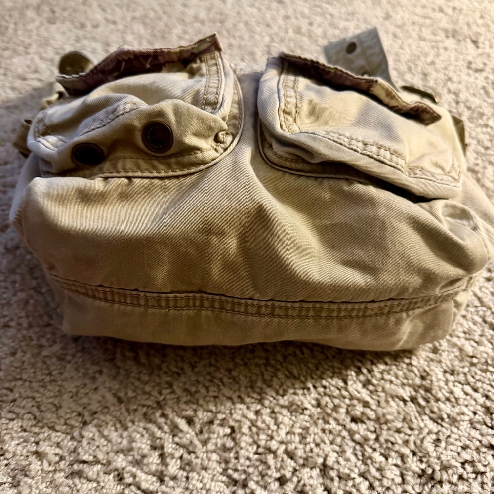 Vintage GAP Y2K Khaki Canvas Cargo Utility Shoulder Bag – 2004 - Picture 13 of 16